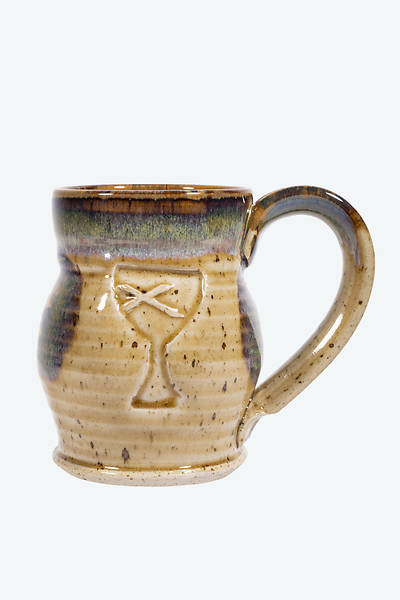Picture of Disciples of Christ Barrel Shaped Ceramic Mug - Tan