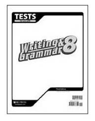 Picture of Writing and Grammar 8 Tests 3rd Edition
