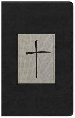 Picture of NKJV Ultrathin Reference Bible, Black/Gray Deluxe Leathertouch