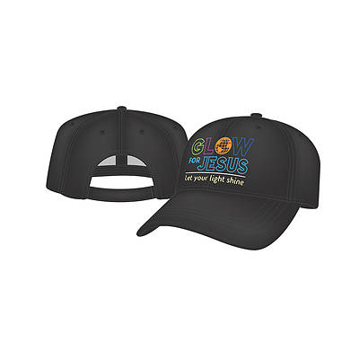 Picture of Vacation Bible School (VBS) 2017 Glow For Jesus Baseball Cap Black
