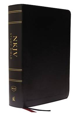 Picture of NKJV Study Bible, Imitation Leather, Black, Full-Color, Red Letter Edition, Indexed, Comfort Print