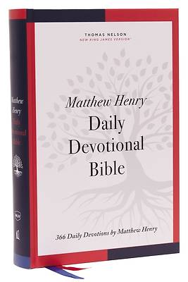 Picture of Nkjv, Matthew Henry Daily Devotional Bible, Hardcover, Red Letter, Thumb Indexed, Comfort Print