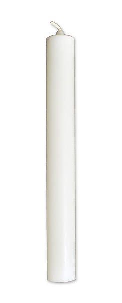 Picture of STRAIGHT-SIDE STEARINE WHITE CANDLES 1 1/8" SET/4