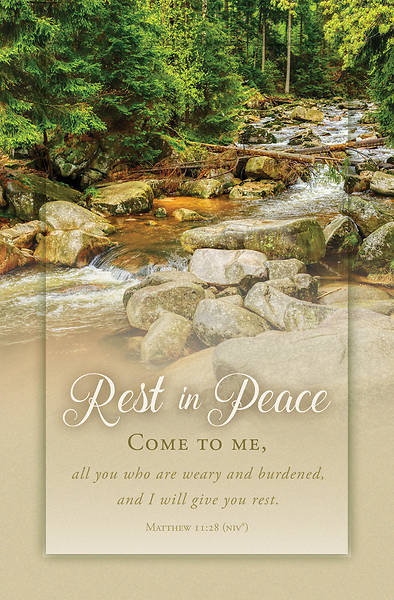 Picture of Rest in Peace Funeral Regular Size Bulletin