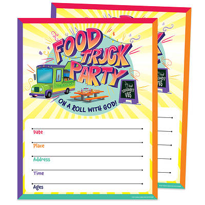 Picture of Vacation Bible School (VBS) Food Truck Party Small Promotional Poster (Pkg of 2)