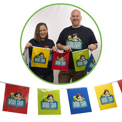 Picture of VBS 2025 Road Trip Logo String Flags