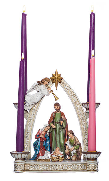 Picture of Advent Nativity Arch Candle