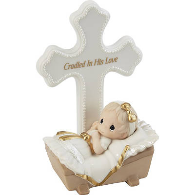 Picture of Figurine - Cradled In His Love Cross - Girl