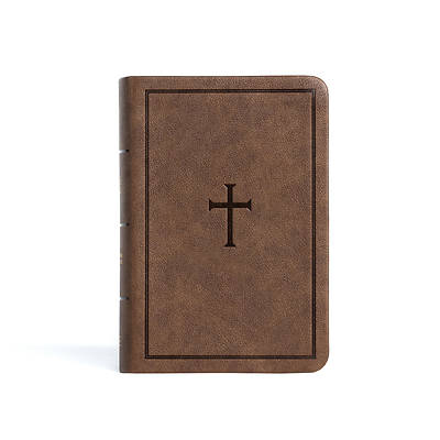 Picture of CSB Large Print Compact Reference Bible, Brown Leathertouch