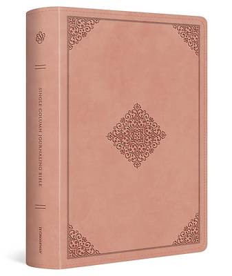 Picture of ESV Single Column Journaling Bible, Large Print (Trutone, Blush Rose, Ornament Design)