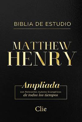 Picture of Rvr Biblia de Estudio Matthew Henry, Leathersoft, Negro, Con Índice