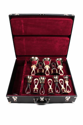 Picture of Twelve Bell Handbell Set (C5-G6) Diatonic with Case