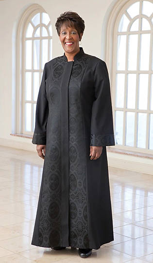Picture of WomenSpirit Ruth with Brocade Custom Black Robe