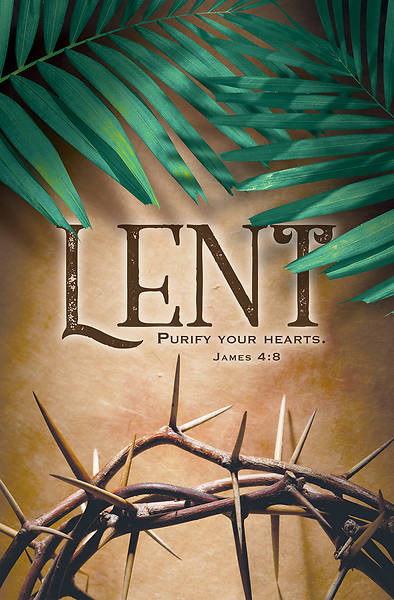 Picture of Purify Your Hearts Lent Regular Size Bulletin