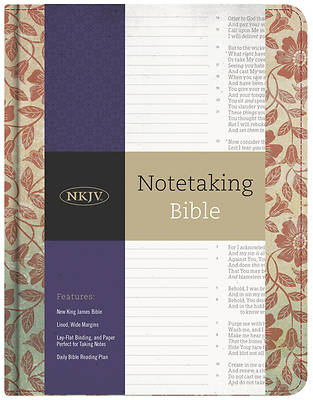 Picture of NKJV Notetaking Bible, Red Floral