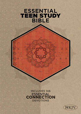 Picture of The NKJV Essential Teen Study Bible, Orange Cork Leathertouch