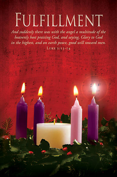 Picture of Advent Fulfillment Bulletin Luke 2:13 8.5" x 11" (Package of 100) - WEEK 4
