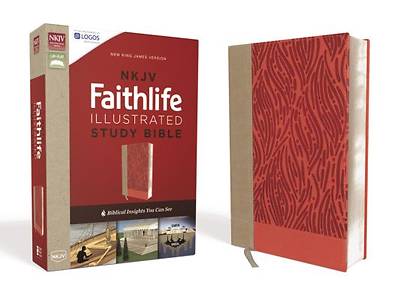 Picture of NKJV, Faithlife Illustrated Study Bible, Imitation Leather, Pink, Red Letter Edition