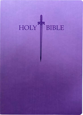 Picture of Kjver Sword Holy Bible, Large Print, Royal Purple Ultrasoft, Thumb Index
