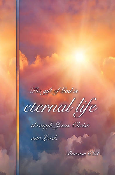 Picture of The Gift of God is Eternal Life Funeral Regular Size Bulletin