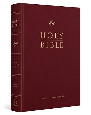 Picture of ESV Pew and Worship Bible, Large Print (Hardcover, Burgundy)