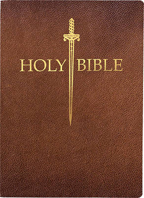 Kjver Sword Bible, Giant Print, Acorn Bonded Leather, Thumb Index