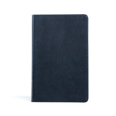 Picture of CSB Single-Column Personal Size Bible, Navy Leathertouch