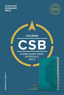 Picture of CSB Super Giant Print Reference Bible, Teal Leathertouch, Indexed