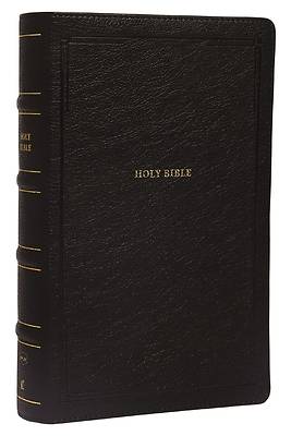 Picture of Nkjv, Reference Bible, Personal Size Large Print, Leathersoft, Black, Thumb Indexed, Red Letter Edition, Comfort Print