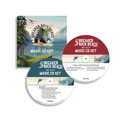 Picture of Vacation Bible School VBS 2024 Breaker Rock Beach Music CD Set