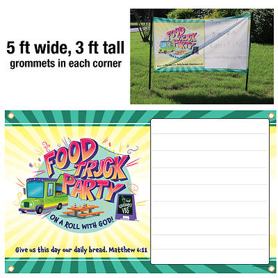 Picture of Vacation Bible School (VBS) Food Truck Party Outdoor Banner