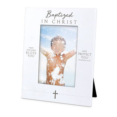 Picture of Baptized in Christ White Photo Frame