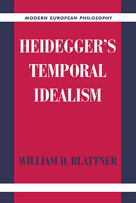 Picture of Heidegger's Temporal Idealism