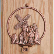 Picture of Koleys K781P Statuary Bronze Mounted Oak Panel Stations of the Cross