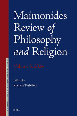 Picture of Maimonides Review of Philosophy and Religion Volume 3, 2024