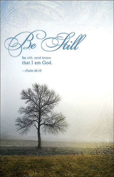 Picture of Be Still I Am God Bulletin Regular (Package of 100)