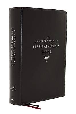 Picture of Nasb, Charles F. Stanley Life Principles Bible, 2nd Edition, Leathersoft, Black, Comfort Print