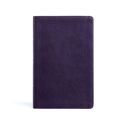 Picture of CSB Single-Column Personal Size Bible, Plum Leathertouch