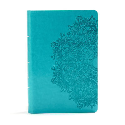 Picture of KJV Large Print Personal Size Reference Bible, Teal Leathertouch