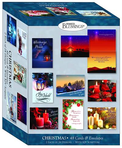 Picture of God's Blessings Christmas Boxed Cards - Box of 48