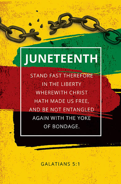 Picture of Juneteenth--Stand Fast Therefore In Heritage June 19 Sunday Bulletin (Package of 100)
