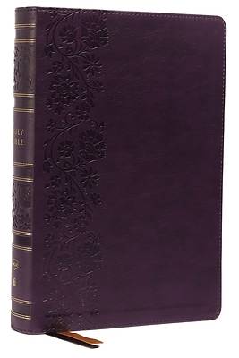 Picture of Nkjv, Single-Column Wide-Margin Reference Bible, Leathersoft, Purple, Red Letter, Comfort Print