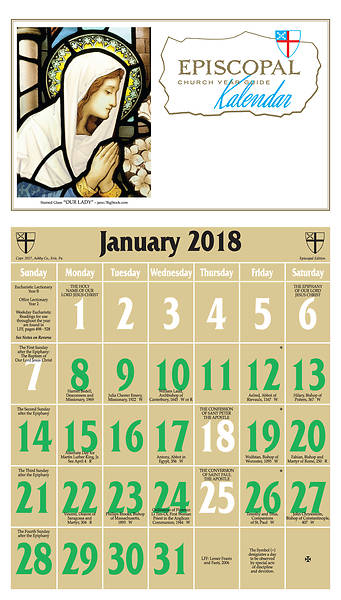 Picture of Ashby Episcopal Kalendar 2018