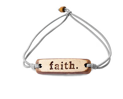 Picture of Inspirational Clay Wrist Band – Faith
