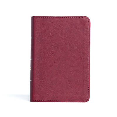 Picture of CSB Large Print Compact Reference Bible, Cranberry Leathertouch