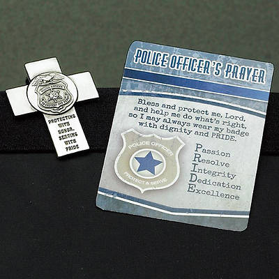 Picture of Police Officer's Prayer Visor Clip and Prayer