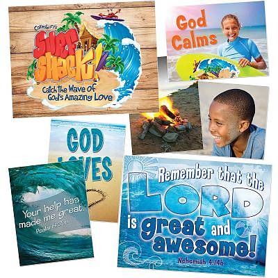 Picture of Vacation Bible School (VBS) 2016 Surf Shack Decorating Poster Pak