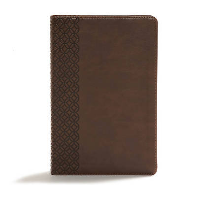 Picture of CSB Giant Print Center-Column Reference Bible, Brown Leathertouch