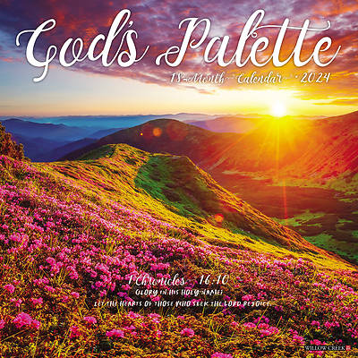 Picture of God's Palette 2024 12 X 12 Wall Calendar