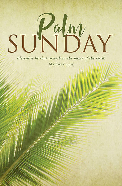Picture of Blessed is He Palm Sunday Regular Size Bulletin